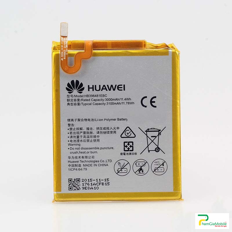 Thay Pin Huawei GR5 KII-L22 G8 Honor 5x Glory play 5x D199 G7 plus H60-L11 L12 HB396481EBC, có dung lượng 3000mAh và số vold là 3.8V , được sản xuất theo chuẩn Li-ion . Pin được cải thiện hơn Pin cũ sẽ giúp bạn tạo nên sức mạnh để tiếp tục thực hiện nhu cầu thông tin liên lạc của bạn. Hoàn hảo như một pin phụ hoặc thay thế tiện dụng.