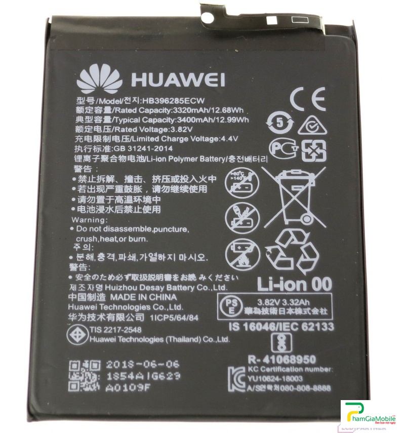 Thay Pin Huawei P20 HB396285ECW ✅ Chính Hãng Lấy Ngay Tại Chổ - Phục Vụ Tận Tình Nhanh Chóng - Chế Độ Bảo Hành Tốt 1 đổi 1 nếu Pin Lỗi