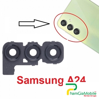 Bộ Kính Camera Sau Samsung Galaxy A24 4G SM-A245F Camera Lens Cover Màu Đen Có Khung Bộ Kính Camera Sau Samsung Galaxy A24 4G SM-A245F Camera Lens Cover Màu Đen Có Khung