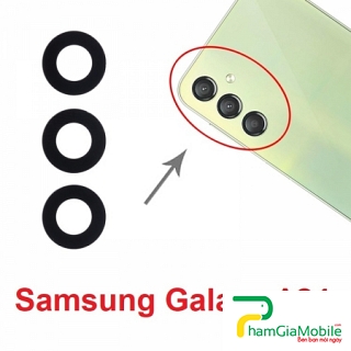 Bộ Kính Camera Sau Samsung Galaxy A24 4G SM-A245F Camera Lens Cover Màu Đen