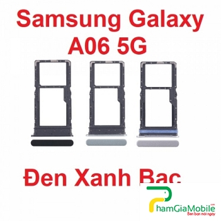 Khay Sim For Samsung Galaxy A06 5G SM-A066B SIM + SIM  Micro SD Card Tray Zin New