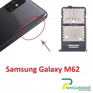 Khay Sim Samsung Galaxy M62 Khay thẻ Micro SD SIM Card Tray Zin New