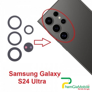 Mặt Kính Camera Sau Samsung Galaxy S24 Ultra SM-S928B Back Camera Lens Mới