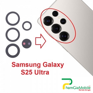 Mặt Kính Camera Sau Samsung Galaxy S25 Ultra SM-S938B Back Camera Lens Mới