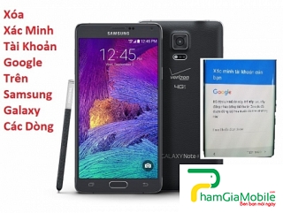 Xóa Xác Minh Tài Khoản Google trên Samsung Galaxy Note 4