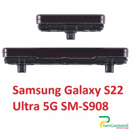 Nút Nguồn Nhựa Âm Lượng Ngoài Samsung Galaxy S22 Ultra 5G SM-S908 Original Power Button + Volume Control Button