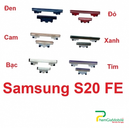 Nút Nguồn Nhựa Âm Lượng Ngoài Samsung Galaxy S20 FE Original Power Button + Volume Control Button