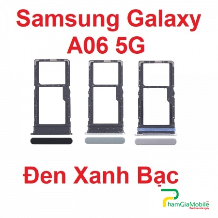 Khay Sim For Samsung Galaxy A06 5G SM-A066B SIM + SIM  Micro SD Card Tray Zin New