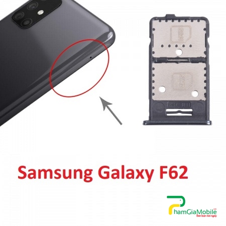 Khay Sim Samsung Galaxy F62 Khay thẻ Micro SD SIM Card Tray Zin New