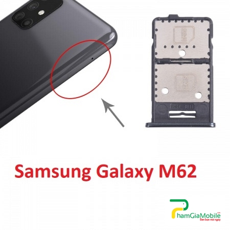 Khay Sim Samsung Galaxy M62 Khay thẻ Micro SD SIM Card Tray Zin New