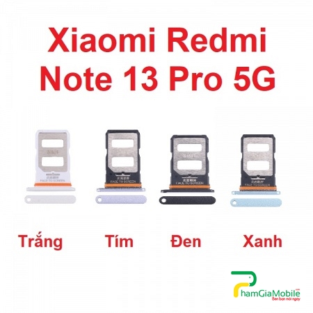 Khay Sim Xiaomi Redmi Note 13 Pro 5G SIM Card Tray Mới