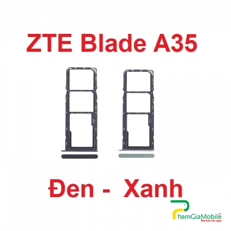 Khay Sim ZTE Blade A35 SIM Card Tray + Khay Thẻ Nhớ Micro SD Card Tray