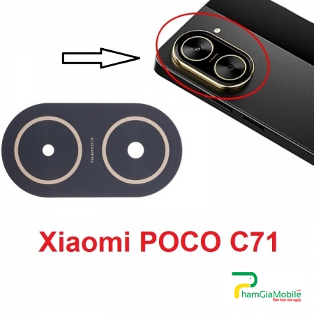 Kính Camera Sau Xiaomi POCO C71 Back Camera Lens