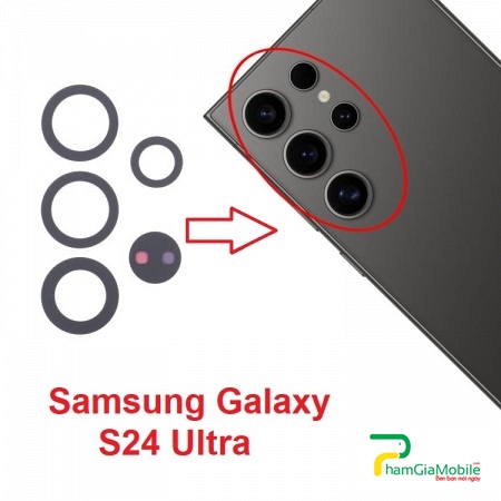 Mặt Kính Camera Sau Samsung Galaxy S24 Ultra SM-S928B Back Camera Lens Mới