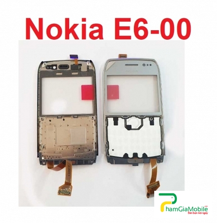 Thay cảm ứng Nokia E6-00 ( Gồm cả mặt viền kim loại+cáp bo phím )