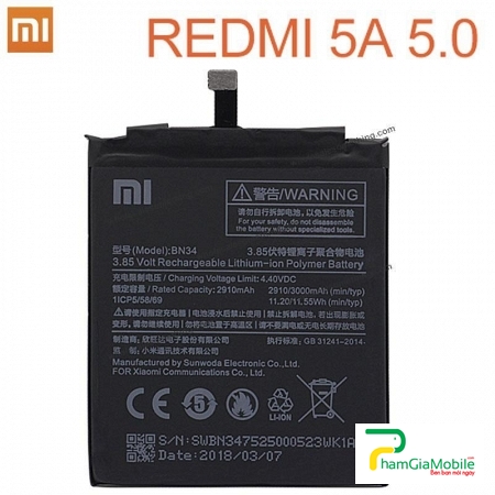 Thay Pin Xiaomi RedMi 5A BN34 Chính hãng Lấy Liền