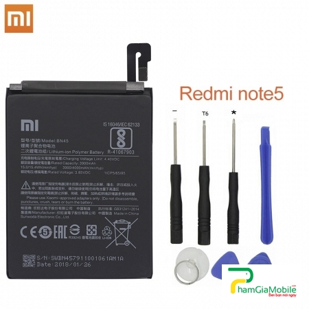 Thay Pin Xiaomi Redmi Note 5 BN45 Chính hãng Lấy Liền