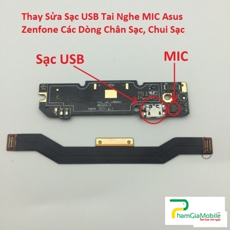 Thay Sửa Sạc USB Tai Nghe MIC Asus Zenfone 4 Pro Chân Sạc, Chui Sạc Lấy Liền 