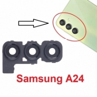 Bộ Kính Camera Sau Samsung Galaxy A24 4G SM-A245F Camera Lens Cover Màu Đen Có Khung
