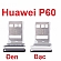 Khay Đựng Sim Huawei P60 Art SIM + NM Card Tray Zin