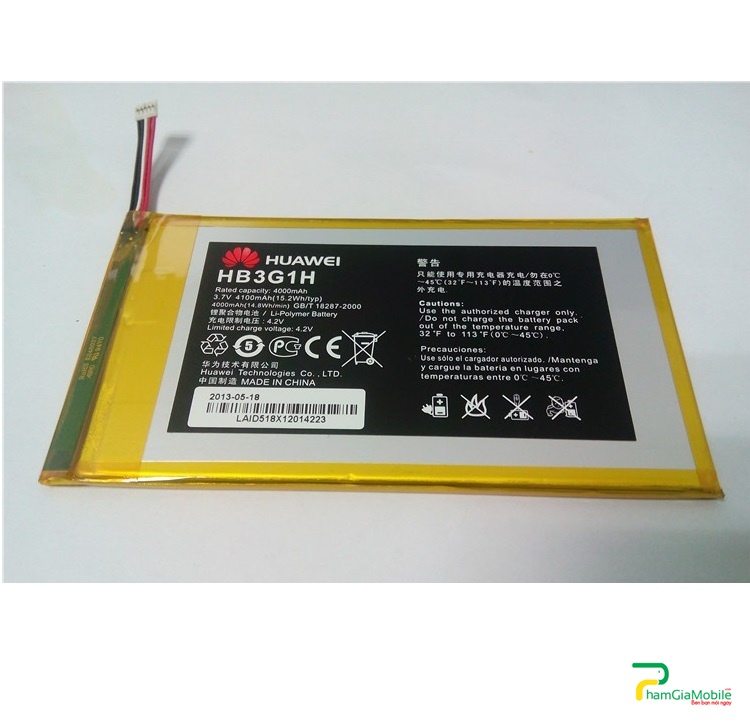 Thay Pin Huawei MediaPad T1-701UA có dung lượng 3000mAh và số vold là 3.8V , được sản xuất theo chuẩn Li-ion . Pin được cải thiện hơn Pin cũ sẽ giúp bạn tạo nên sức mạnh để tiếp tục thực hiện nhu cầu thông tin liên lạc của bạn. Hoàn hảo như một pin phụ hoặc thay thế tiện dụng.