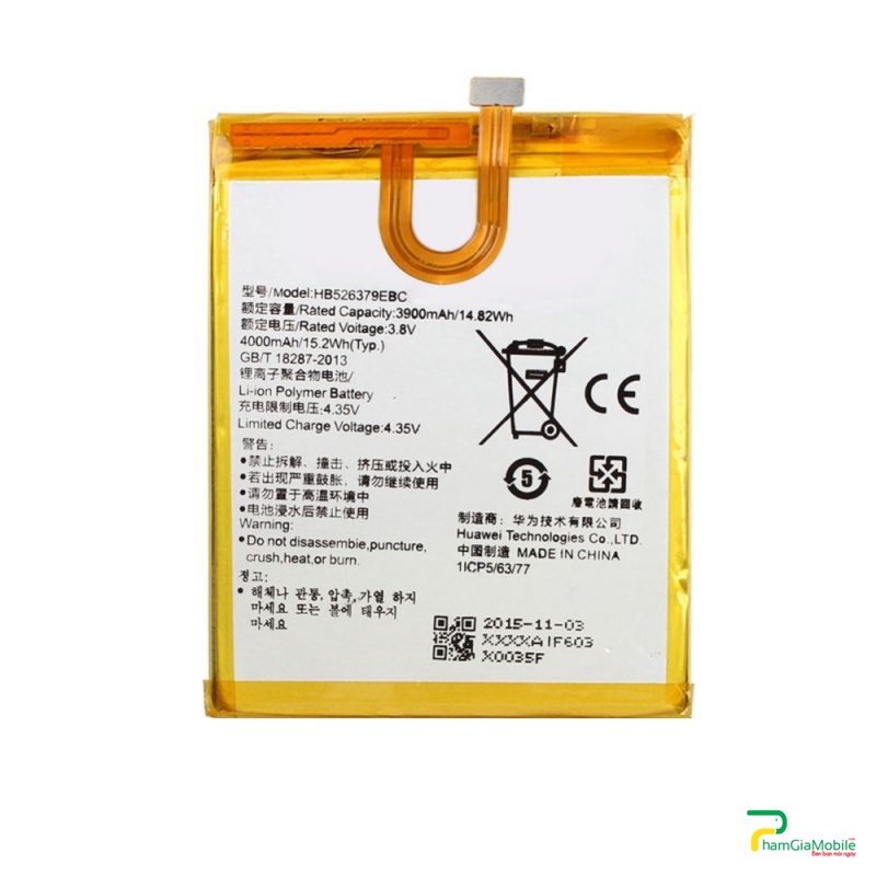 Thay Pin Huawei Y6 Pro Battery 3900mAh HB526379EBC, có dung lượng 3900mAh và số vold là 3.82 V , được sản xuất theo chuẩn Li-ion . Pin được cải thiện hơn Pin cũ sẽ giúp bạn tạo nên sức mạnh để tiếp tục thực hiện nhu cầu thông tin liên lạc của bạn. Hoàn hảo như một pin phụ hoặc thay thế tiện dụng.